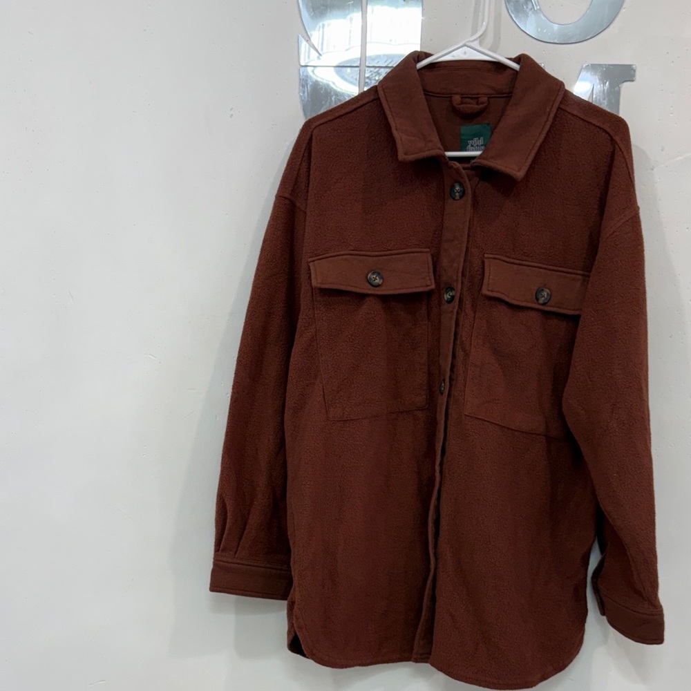 Wild Fable Men's Brown Shirt Jacket